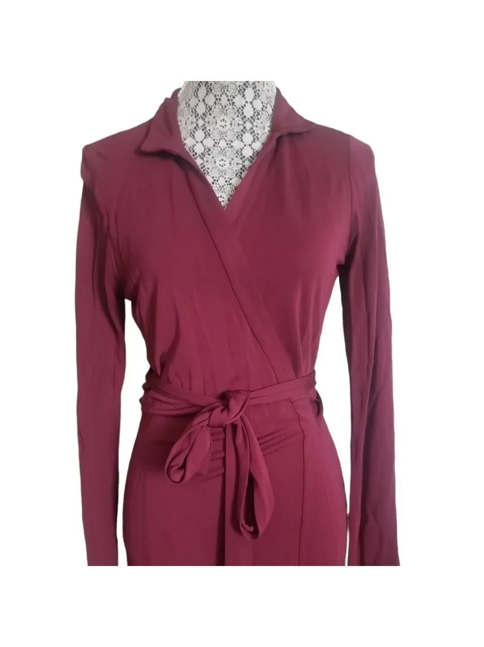 Babaton Long Sleeve Wrap Dress - Picture 6 of 11